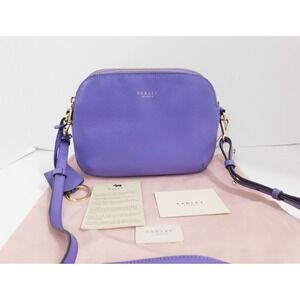 New Radley‎ Dukes Place Purple Leather Crossbody Bag NWT